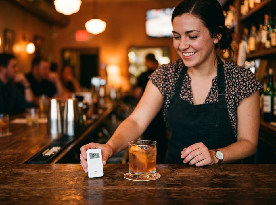 An Ohio bar at golden hour where Senate Bill 348 would require drink-spiking test devices to be offered